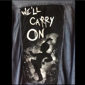 Hand Painted Black Parade Jacket